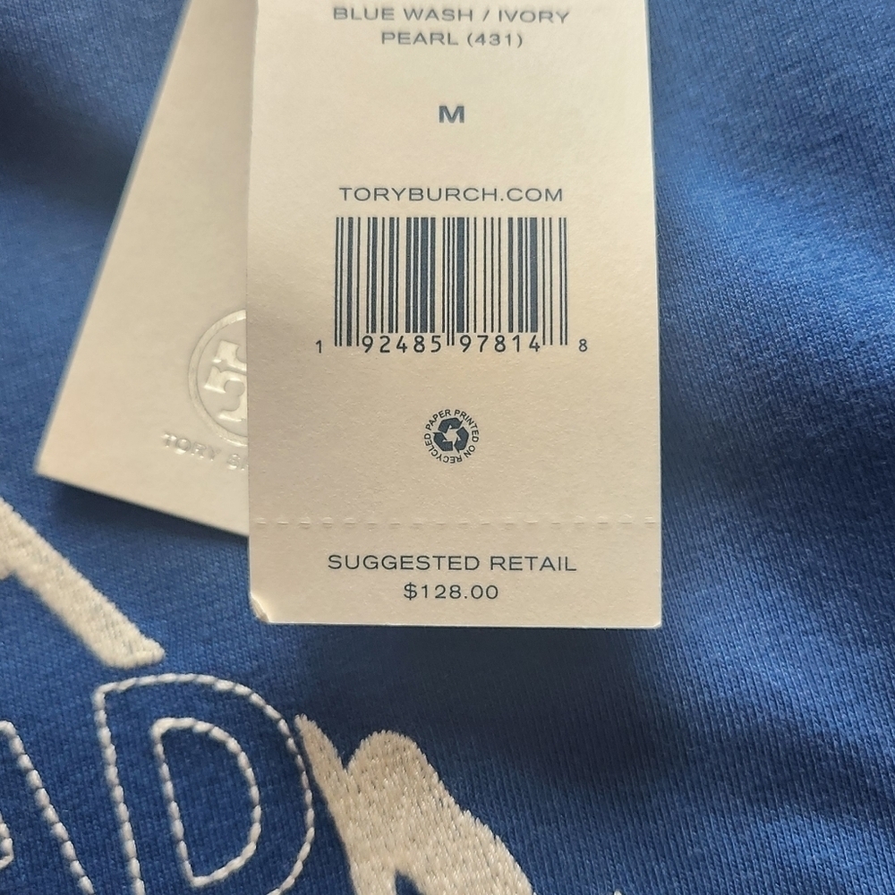 Tory Sport Blue Crewneck Top - Picture 5 of 6